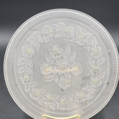 Sovereign House Cake Plate 11.5” Apple Blossom SVG1 Pattern Color Hues