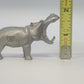 Rawcliffe Pewter Hippopotamus Figurine 2.5" Animal Collectible 1977 Vintage