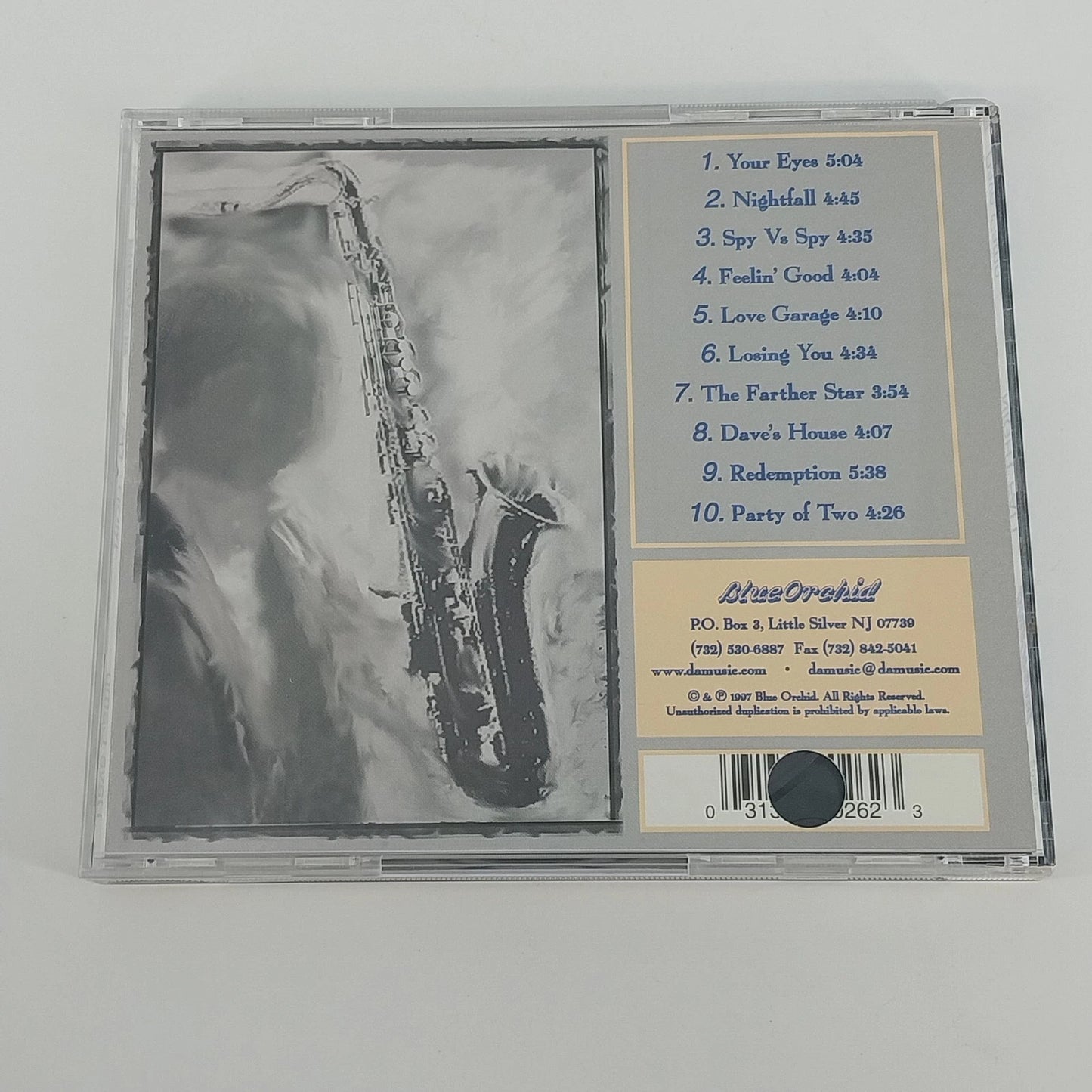 Dave Camp Nightfall CD Peter White Guest Artist Blue Orchid Smooth Jazz Album