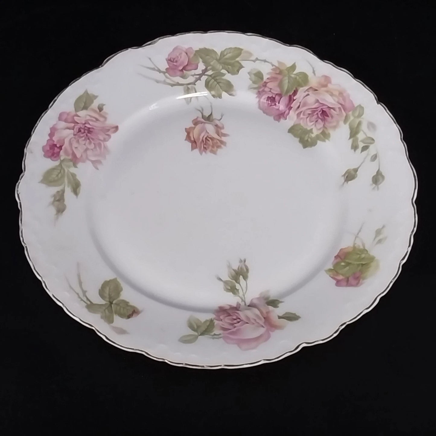 Rosenthal Monbijou Rose Bavaria Dinner Plate Pink Floral Gold