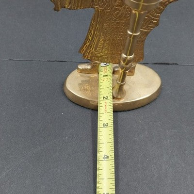 Jainson Brass Santa Taper Candlestick Holder 5.5" Old World Christmas Vintage