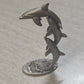 Spoontiques PP245 Pewter Three Dolphins Figurine 3" Ocean Decor Collectibe 1982