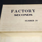 Factory Seconds Number 30 Empty Cigar Box Cardboard Hinged Storage 8.5" Vintage