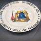 Bicentennial Ceramic Collector Plate Liberty Bell Of Freedom USA 1776-1976 10.5"