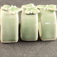 3 Thai Celadon Ceramic Green Butterfly Pattern Vintage Oval Napkin Rings