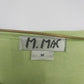 M Mac Shift Dress Lime Green Palm Leaf Floral Print Medium Short Sleeve
