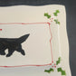 Prairie Dog Pottery Newfoundland Santa Hat Rectangular Christmas Plate 9" x 6"