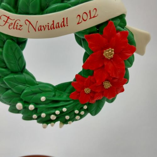 Hallmark Keepsake Christmas Ornament 2012 FELIZ NAVIDAD Wreath by Terri Steiger