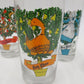 12 Twelve Days of Christmas Drinking Tumblers Set American Glass Boxed Vtg USA