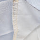 Soft Blue Polyester Square Pavers Honeycomb Waffle Cloth Pattern Shower Curtain