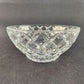 2 Lenox Lead Crystal Diamond Cut Candy Dishes 5" Round and 3.75" Dessert Bowls