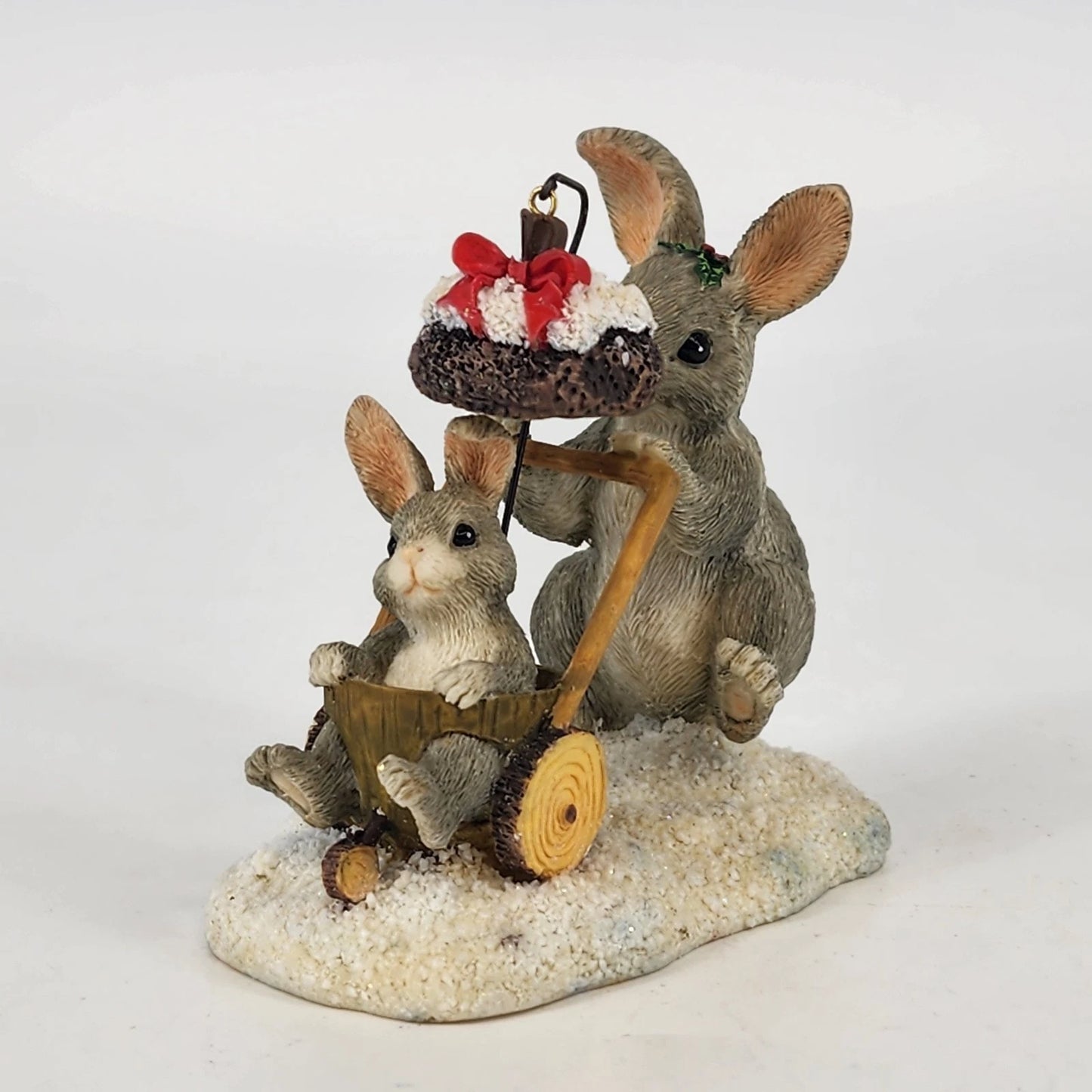 Silvestri Charming Tails Christmas Stroll Dean Griff 1990s Mouse Figurine China