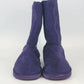 Isaac Mizrahi Purple Faux Suede Ankle Boots Womens Size 9 Fur Lined