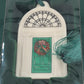 NEW Belleek Dublin Doors Green Christmas Ornament Irish Fine Parian China 2293