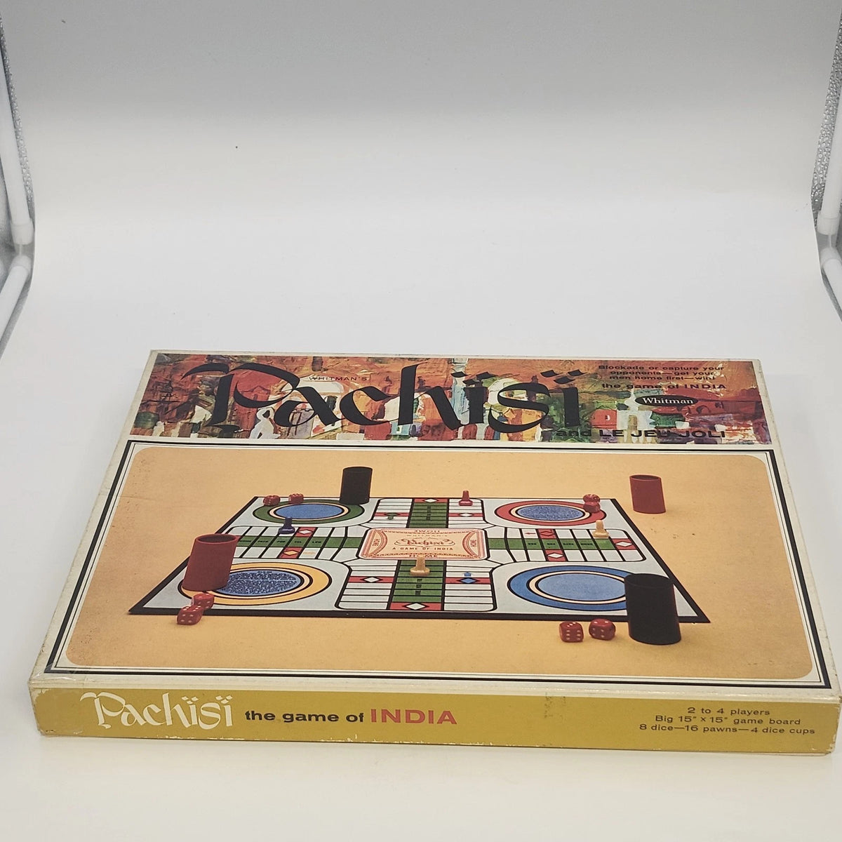Whitman Pachisi The Game of India Board Game Toy Complete Boxed 1960s Vintage