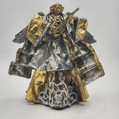 Silvestri Angelic Musician Tree Topper Figurine 12"x10" Paper Mache Philippines