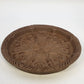 Hartstone Shortbread Cookie Mold Hearts Tulips Brown Round Stoneware 10" USA