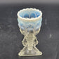 Beads & Bark Novelty Vase by Northwood White Opalescent Goblet 1903 Antique