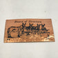 Gregoria’s Greetings Copper Metal Postcard Mules Board of Directors Souvenir