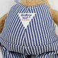 OshKosh B'gosh Teddy Bear Stuffed Plush Hickory Stripe Overalls 12" Vintage 1987
