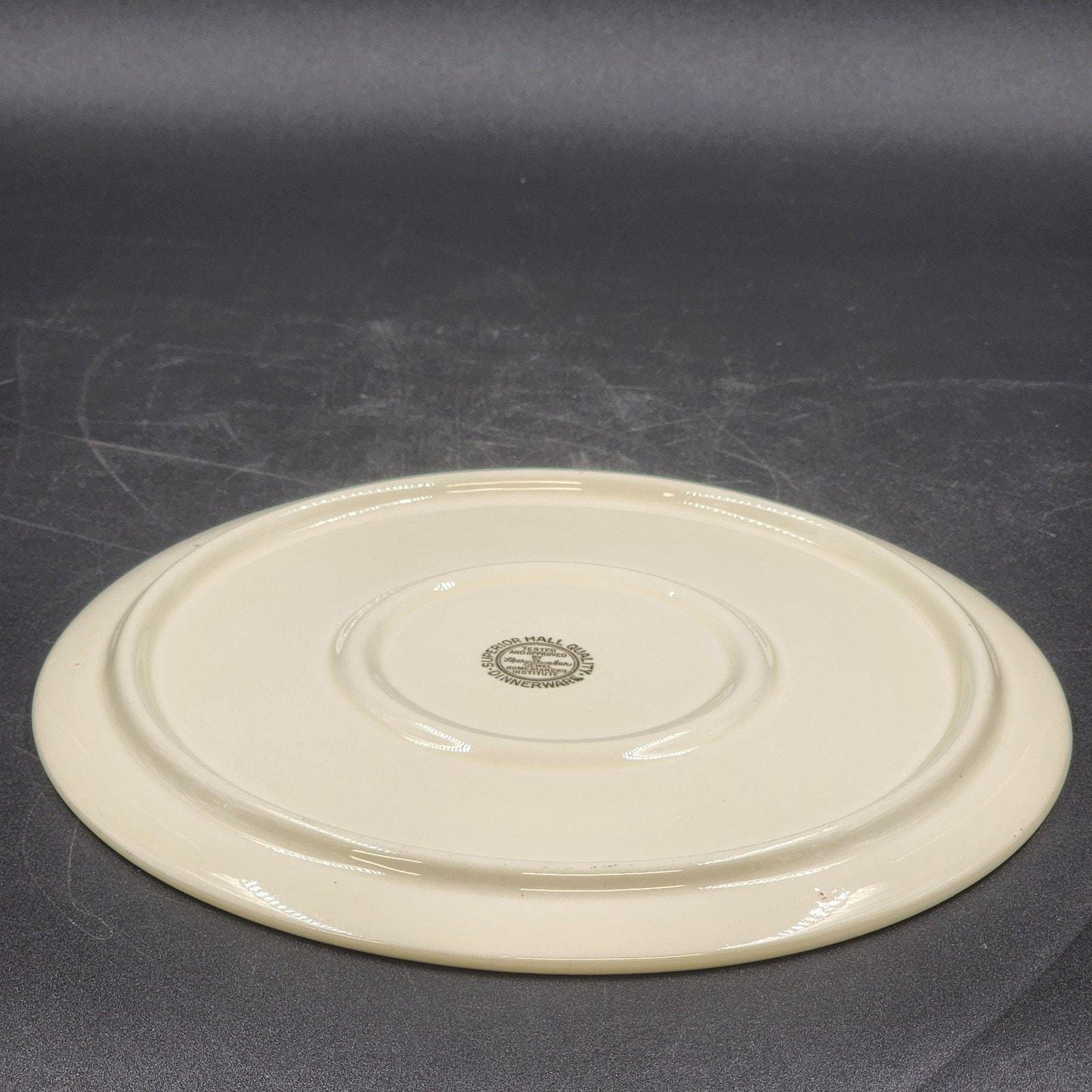 Hall Superior Autumn Leaf Cake Plate 9.5" Round Jewel Tea Vintage