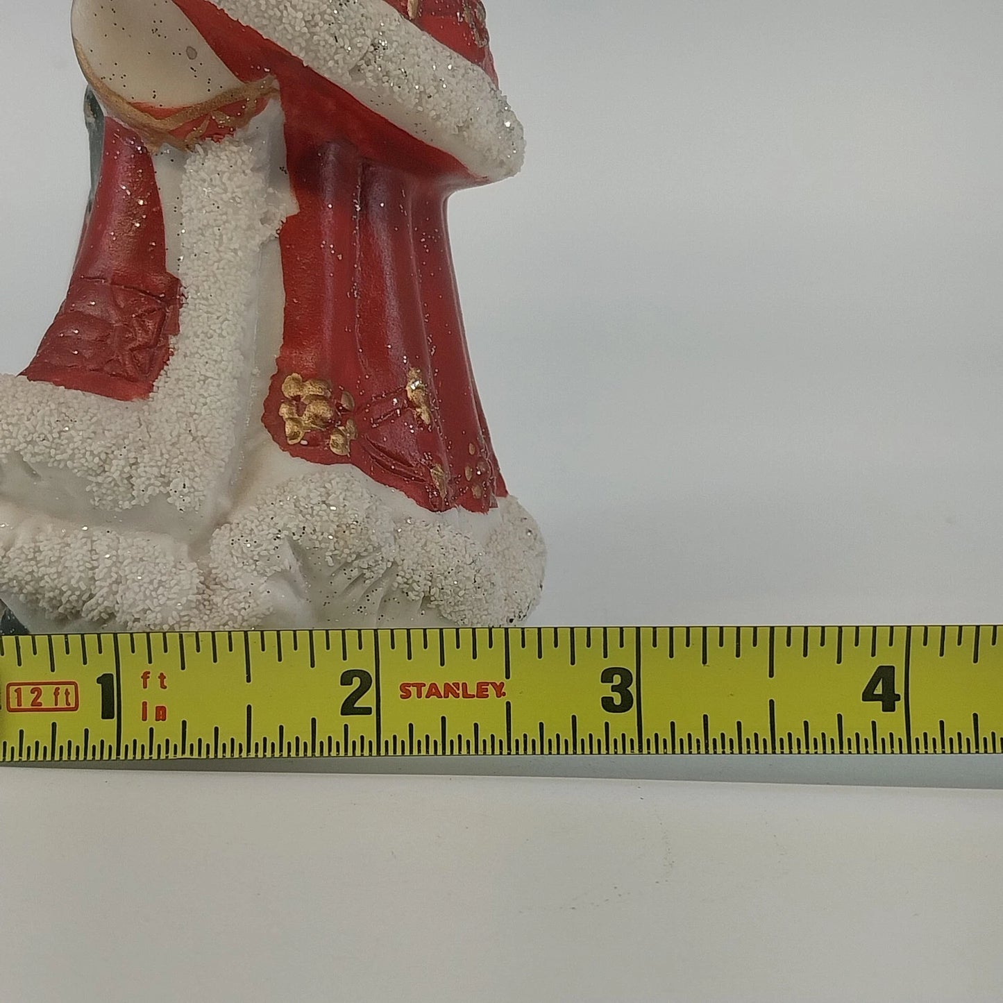 Santa Christmas Ceramic Figurine Tree Teddy Bear Candy Cane Holiday Decor 5.75"