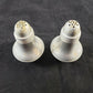 3¼" Glass Aluminum Salt Pepper Shaker Set Vintage Kitchen Short Atomic Bulb