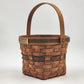 Longaberger 1988 Poinsettia Basket Christmas Collection In Green 8" Across x 6"h