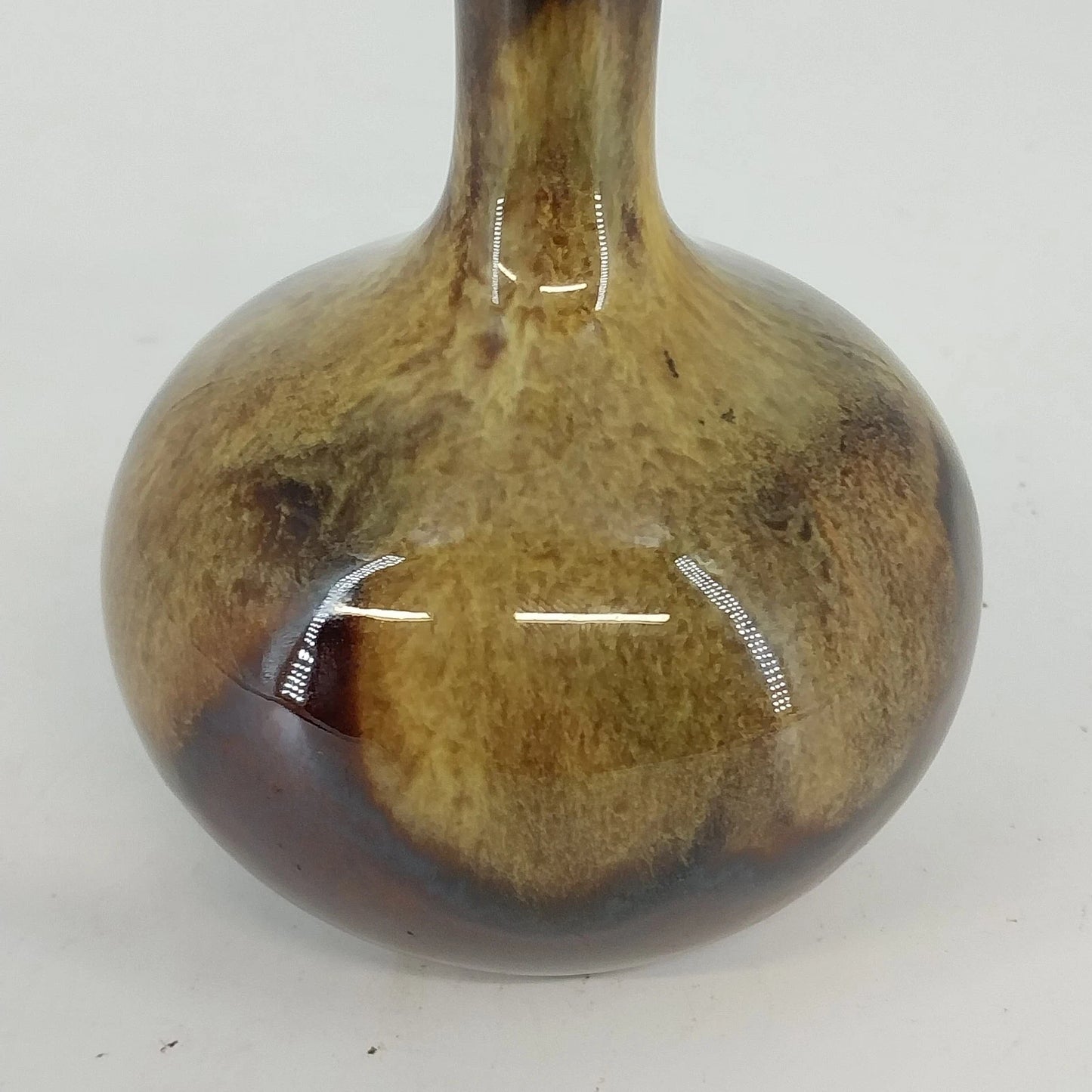 Vintage Elwill Pottery Canada 651 Brown Drip Glaze Vase