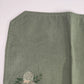 2 pc Green Canvas Needlepoint Placemats Pine Cone Nature Embroidered 17"x12"
