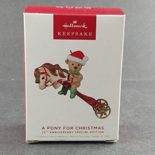 Hallmark Keepsake 2022 Ornament A Pony for Christmas 25th Anniv Special Edition