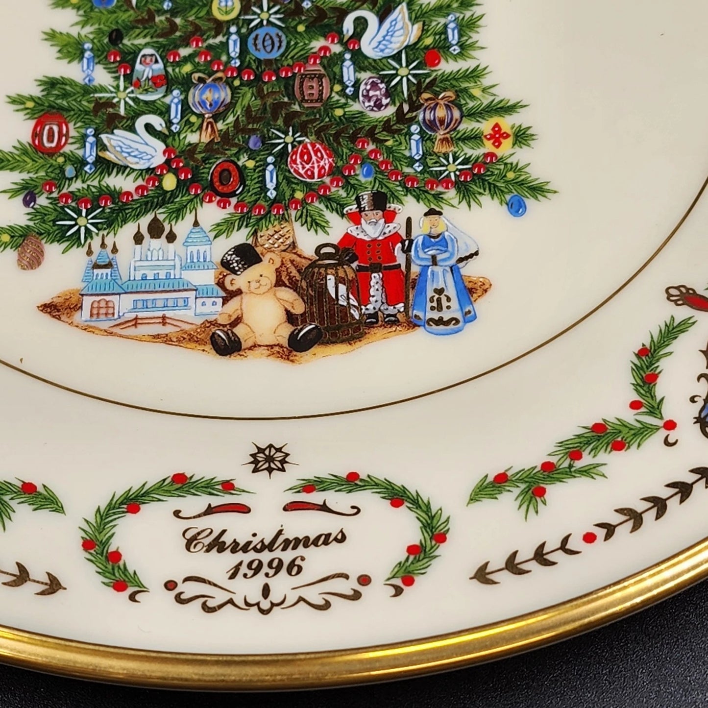 Lenox Annual Plate 1996 Russia Christmas Trees Around the World Limited Edition