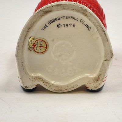 Rubens Original Raggedy Ann Ceramic Planter Vase 6" Original Japan 1976 Vintage