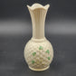 Belleek Sperrin Vase Fine Parian Porcelain China w/ Shamrock Woven Design 8.75"