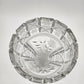 Imperlux Germany 12"x5" Lead Crystal Vase Flared Hand Cut Floral VTG Glass