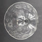 Candy Dish Etched Cut Compote Sunburst Floral Clear Glass Footed 5.25"x4.5"