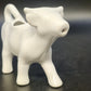 Apilco White Porcelain Cow Creamer Pitcher Figural Milk Pourer Farmhouse 6.5"