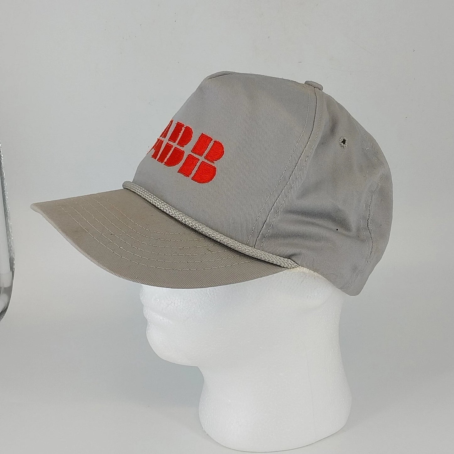Paramount ABB Gray Logo Cap Leather Buckle USA High Profile Hat Rope Cotton
