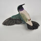Ruby-Throated Hummingbird Figurine Hand-Painted Male Hovering 3.5" No Stand