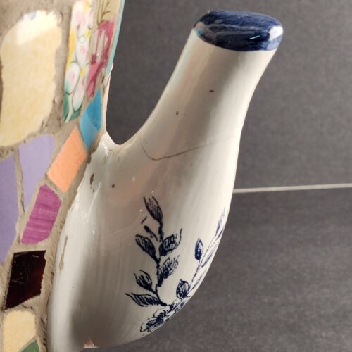 Maxcera Tile Ceramic Teapot Garden Vintage Flower Vase Made In China Repaired