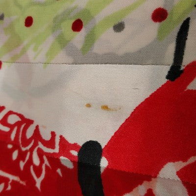 Holiday Scarf 20"x68" Red Black White Gray Women Decorating Christmas Tree Scene