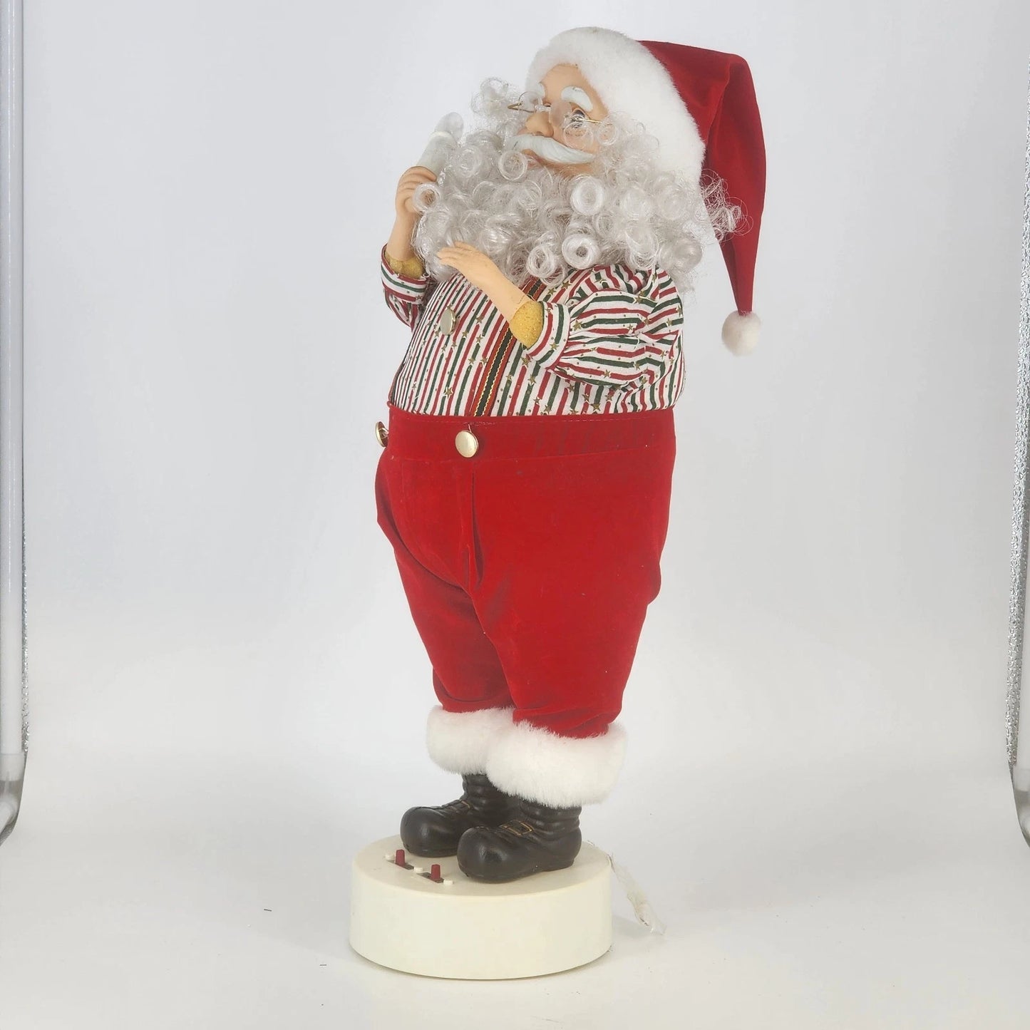 Motion-ettes Christmas Santa Claus 18" Animated Moving Lighted No Music 1996 Vtg