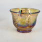 5 Harvest Grape Punch Cups Marigold Iridescent Indiana Glass Carnival Vintage