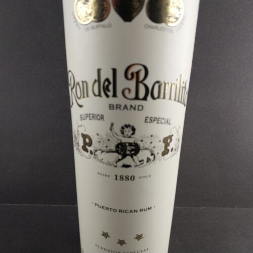 Ron del Barrilito Puerto Rican Rum Empty Bottle and Sleeve Superior 3 Star Blend