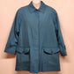 Towne From London Fog Women’s Trench Coat 6 Petite Blue Zip-out Lining Vintage