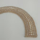 Faux Pearl Beaded Collar Necklace Bib Statement Fashion Jewelry Made Japan Vtg