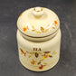 Jewel Tea Autumn Leaf 4Pc Canister Set Limited Edition Flour Coffee Virginia Lee