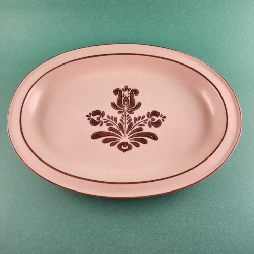 Pfaltzgraff Village Oval Serving Platter 14" x 10" Oven Microwave 6-16 USA