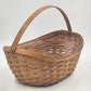 Longaberger Full-Size Maple Brown Crocus Basket w Plastic Protector Liner 2006