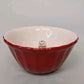 Grasslands Road BE MERRY Snowman Candy Bowl Red Outer White Inner 5.75" x 3"h